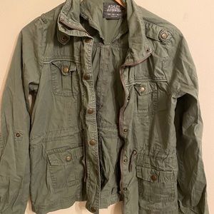 olive green jacket